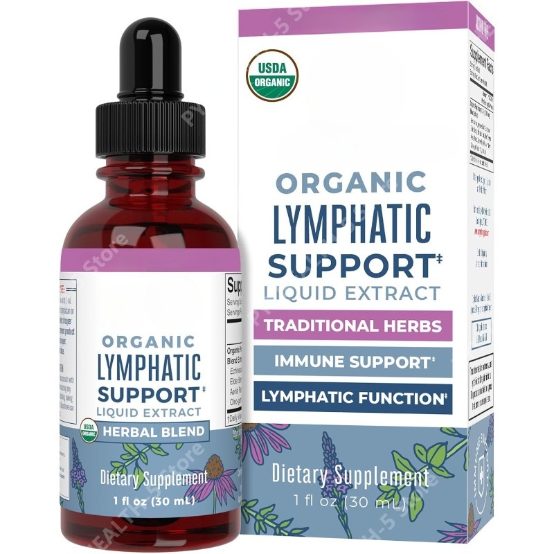Echinacea - Tetes Pendukung Limfatik Organik, Pembersih Limfatik,