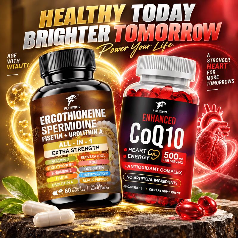 Turmeric - Suplemen Kombinasi All-in-One CoQ10 + Ergothioneine