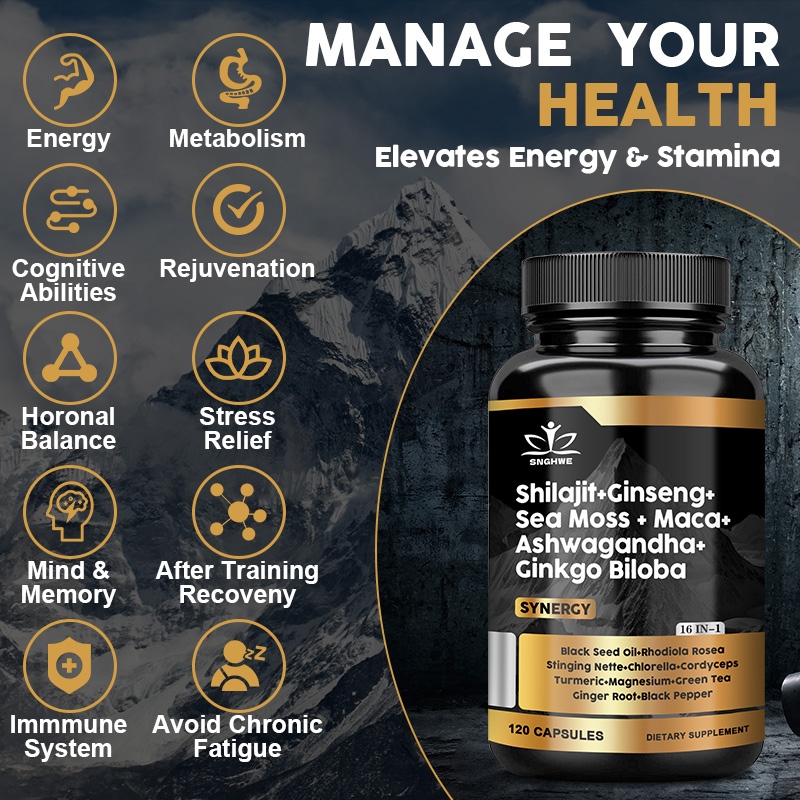 Suplemen Shilajit Ginseng & Se - Ginger Tea ulasan dan harga