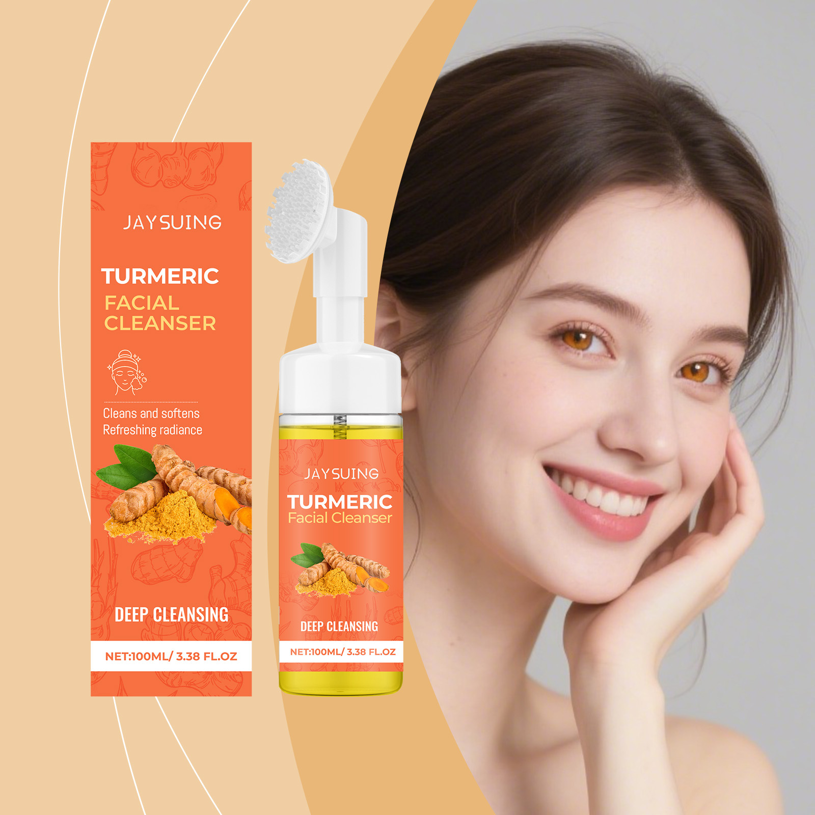 Mousse Pembersih Kunyit Pember - Turmeric ulasan dan harga